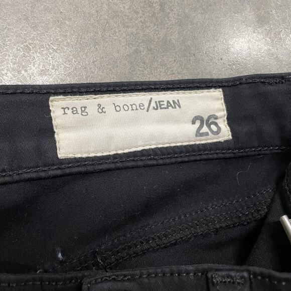 rag & bone/JEAN Jeans Womens 26 Black Plush Skinny Legging Cut 6594 W1800163 - Picture 3 of 8